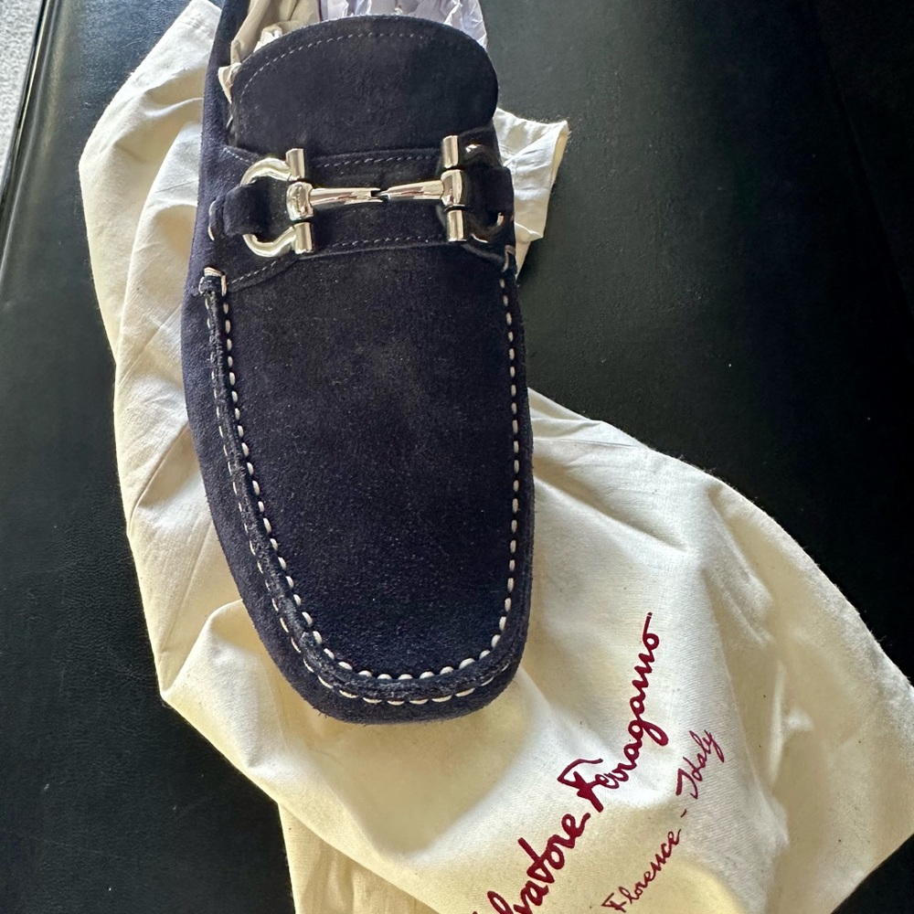 Salvatore Ferragamo Suede Loafers